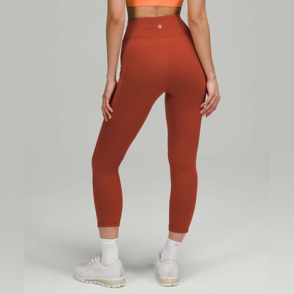 lululemon athletica Pants - Lululemon Athletica Invigorate High-Rise Crop Leggings 23" - Cayenne Orange